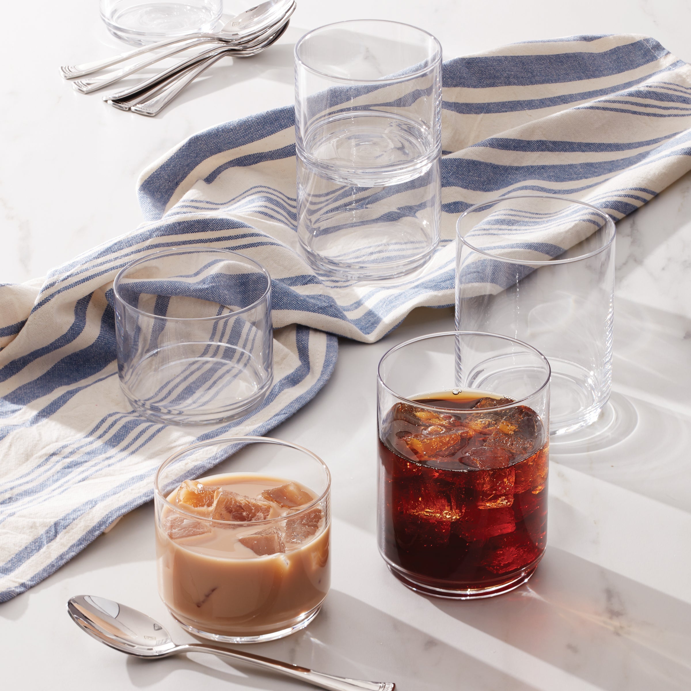 Tuscany Classics Stackable Clear Tall Glasses. Set of 6 - Image 4