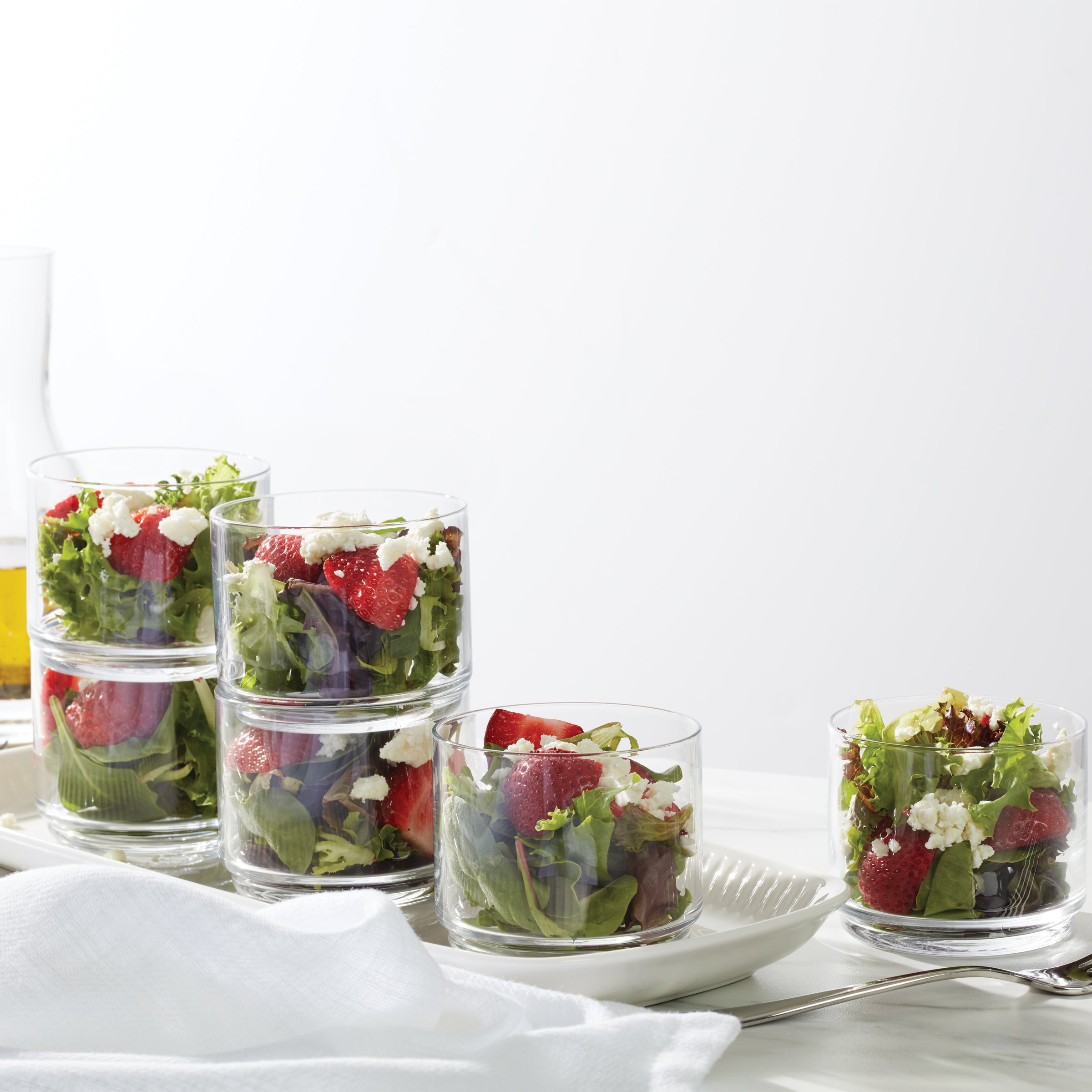 Tuscany Classics Stackable Clear Short Glasses. Set of 6 - Image 6