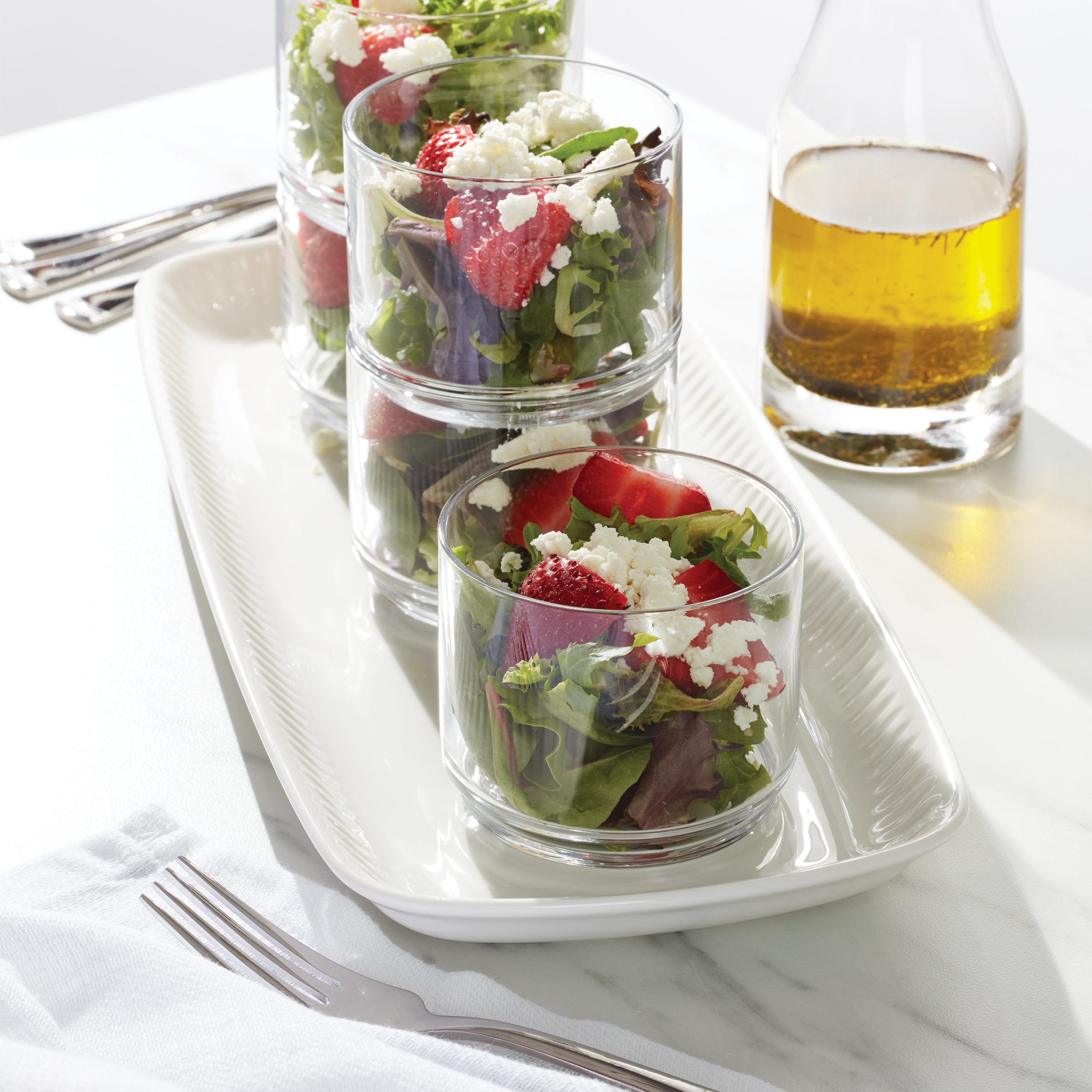 Tuscany Classics Stackable Clear Short Glasses. Set of 6 - Image 5