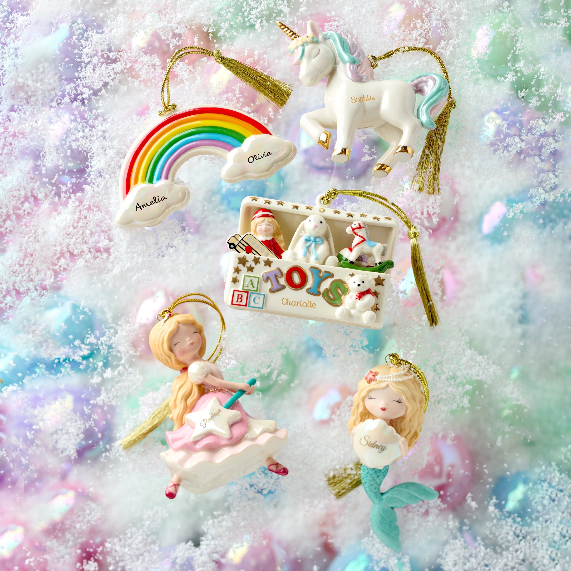 Personalized Prancing Unicorn Ornament - Image 6