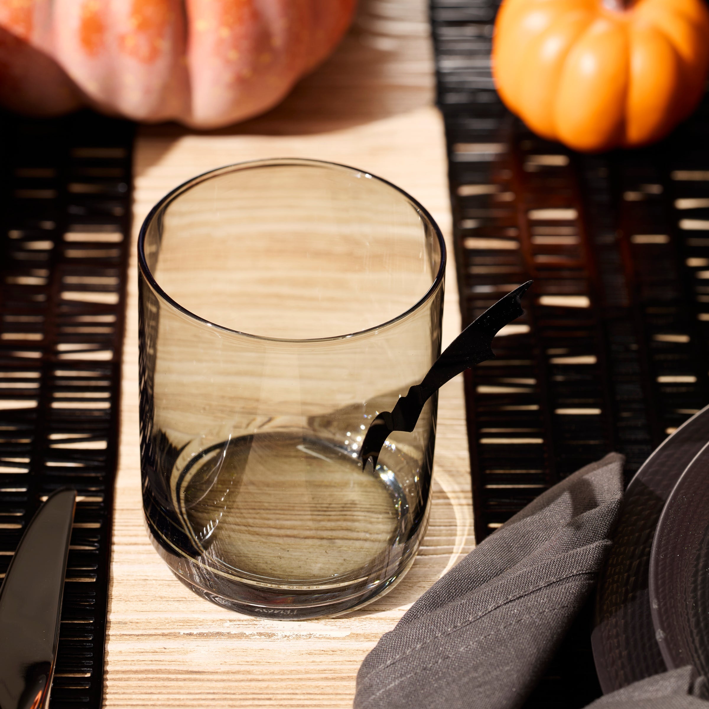 Tuscany Classics Stackable Smoke Tall Glasses. Set of 4 - Image 4