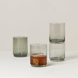 Alternative view of Tuscany Classics Stackable Smoke Tall Glasses. Set of 4