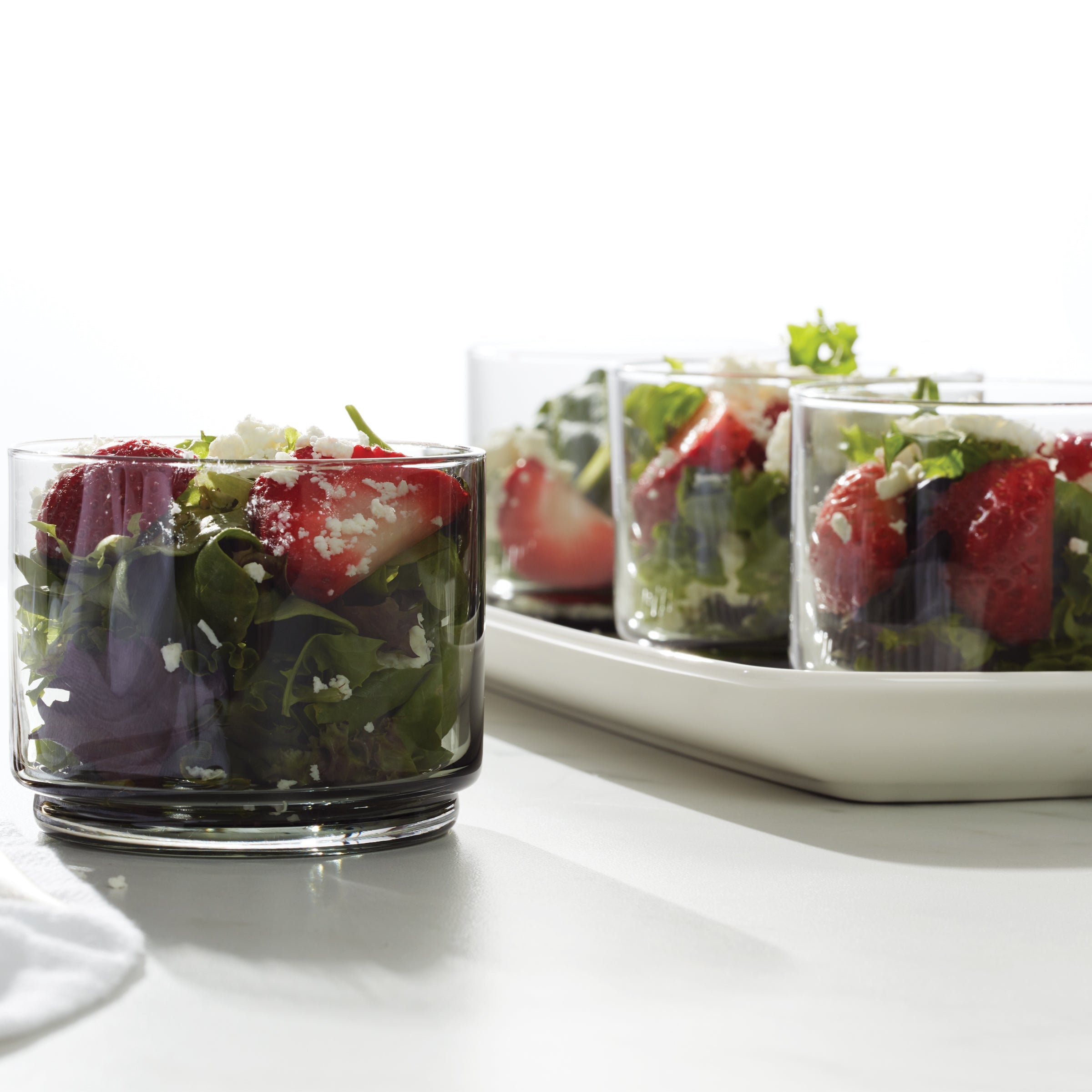 Tuscany Classics Stackable Smoke Short Glasses. Set of 4 - Image 4