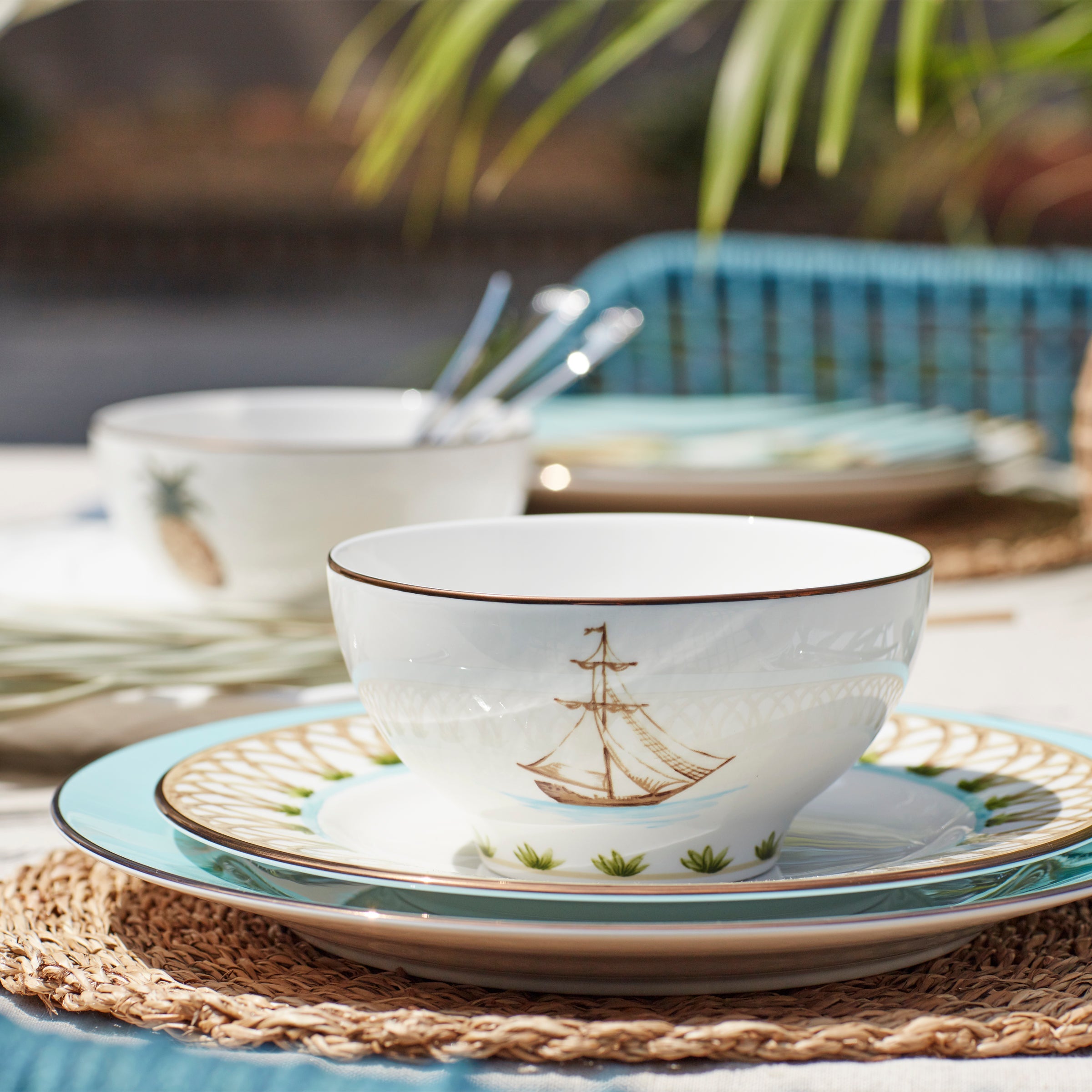 British Colonial Tradewind Dinner Plate - Image 8