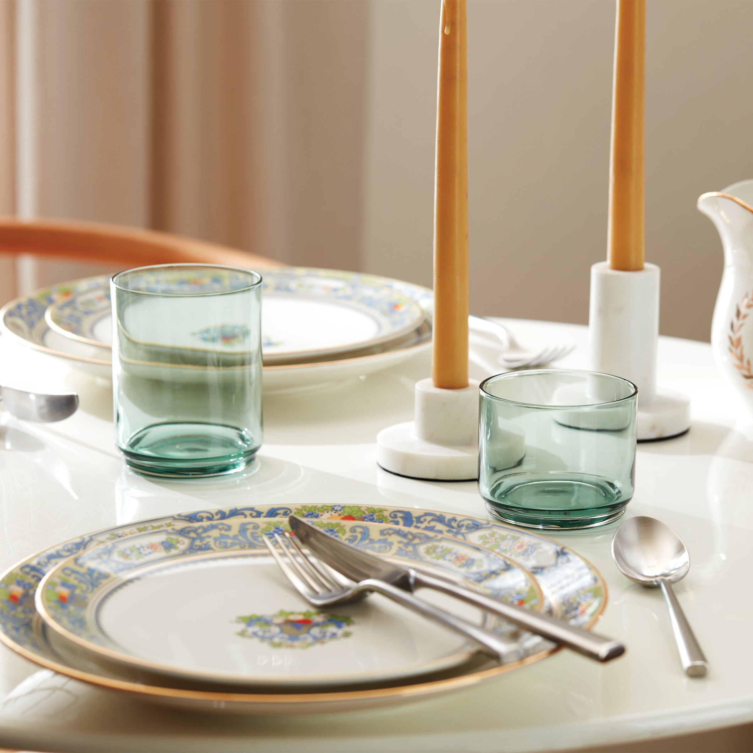 Tuscany Classics Stackable Green Short Glasses. Set of 4 - Image 8