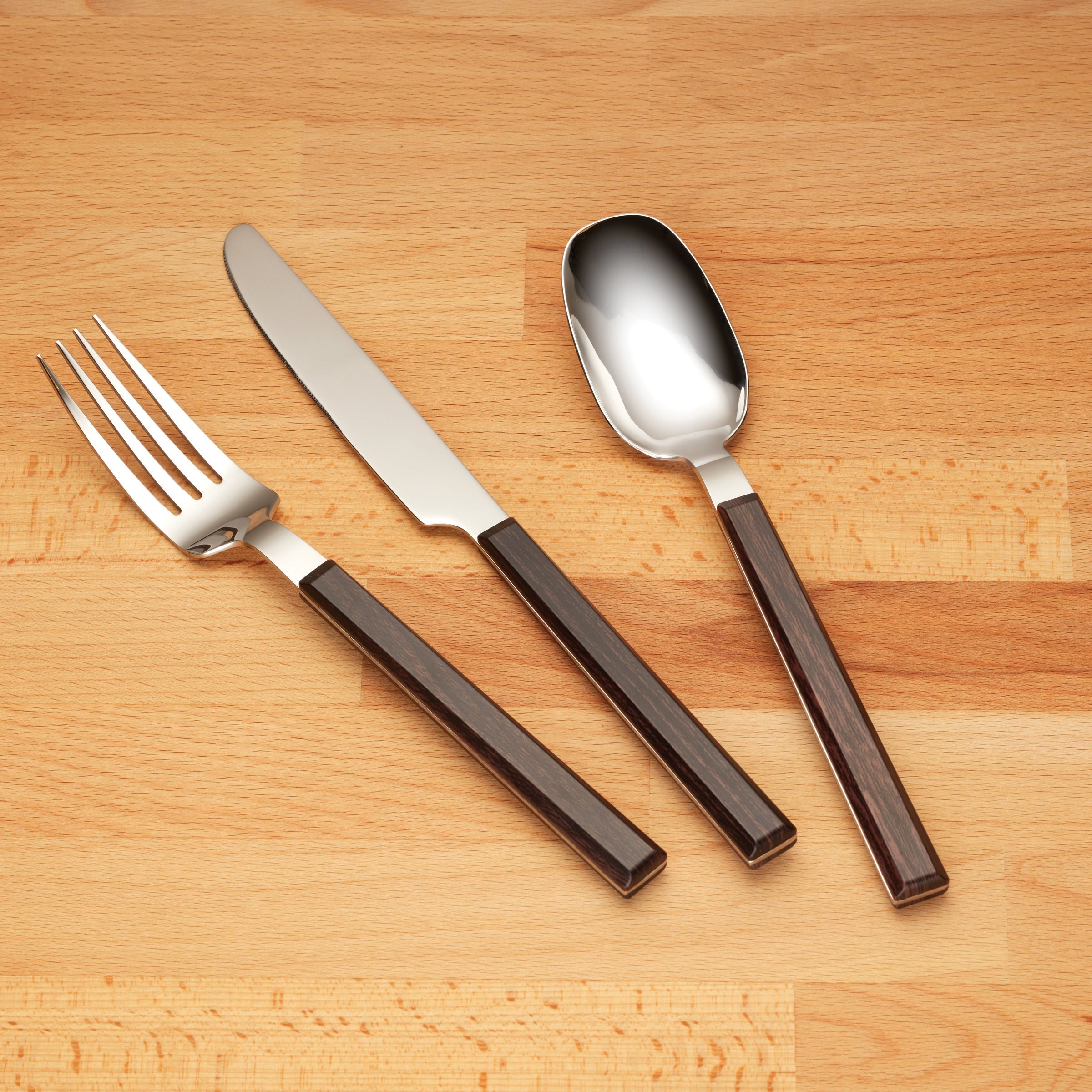 Henley Brown 16-Piece Flatware Set - Image 3