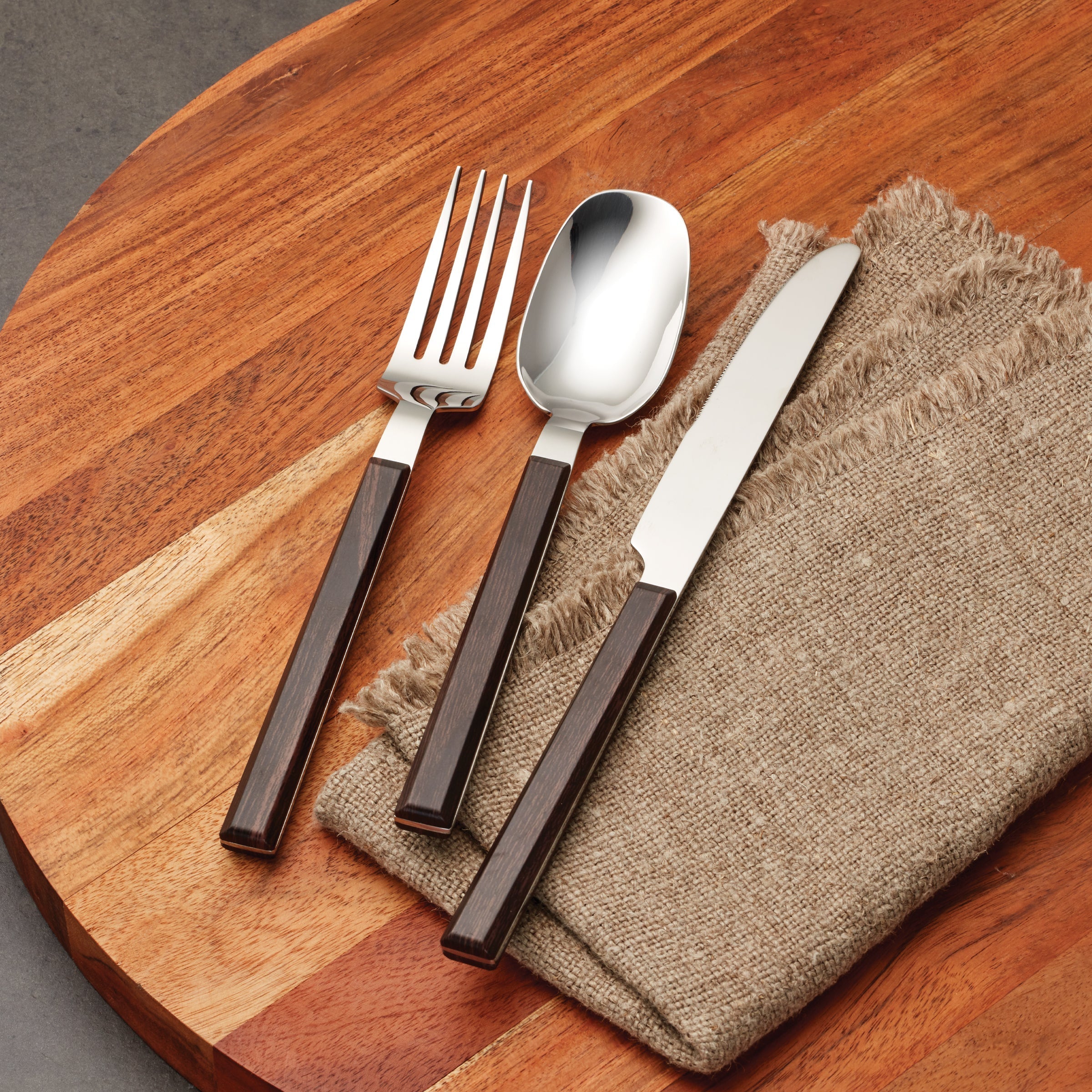 Henley Brown 16-Piece Flatware Set - Image 2