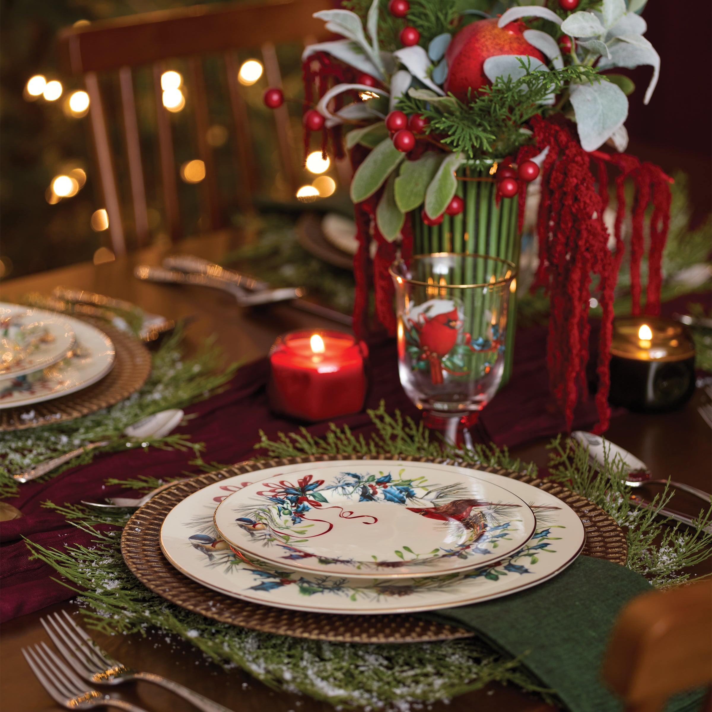 Winter Greetings 12-Piece Dinnerware Set - Image 4