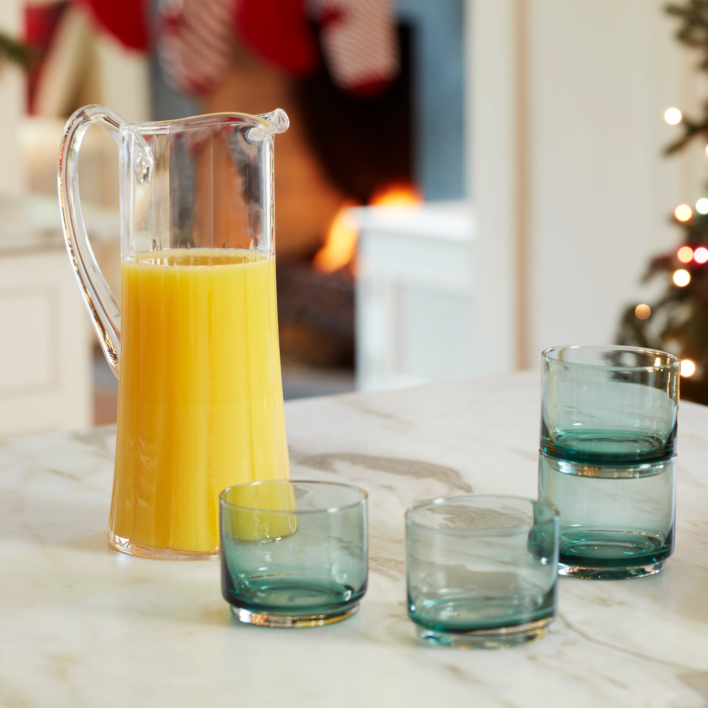 Tuscany Classics Stackable Green Short Glasses. Set of 4 - Image 13
