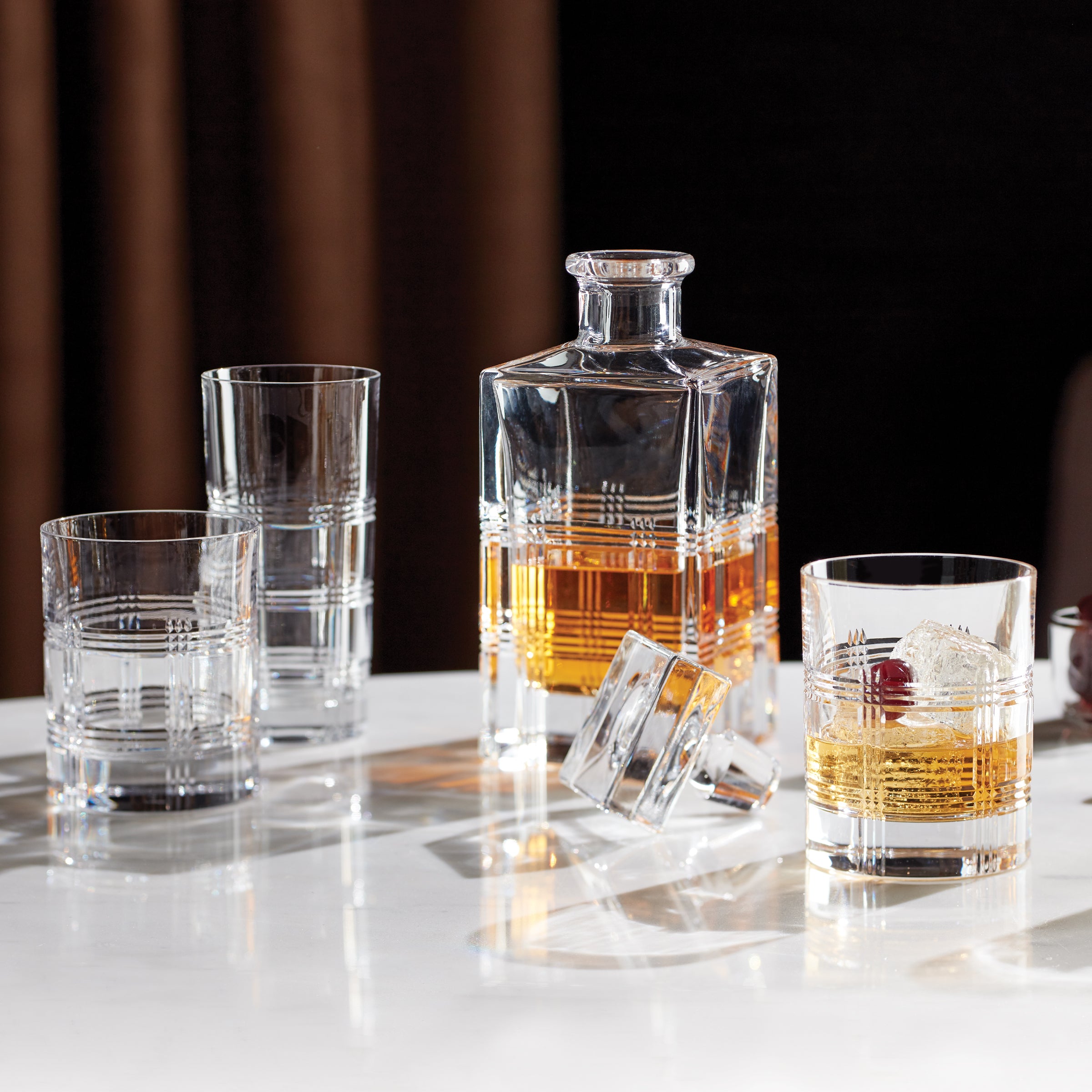 Hudson Crystal 5-Piece Whiskey Set - Image 3
