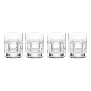 Hudson Crystal Double Old-Fashioned Glasses. Set of 4