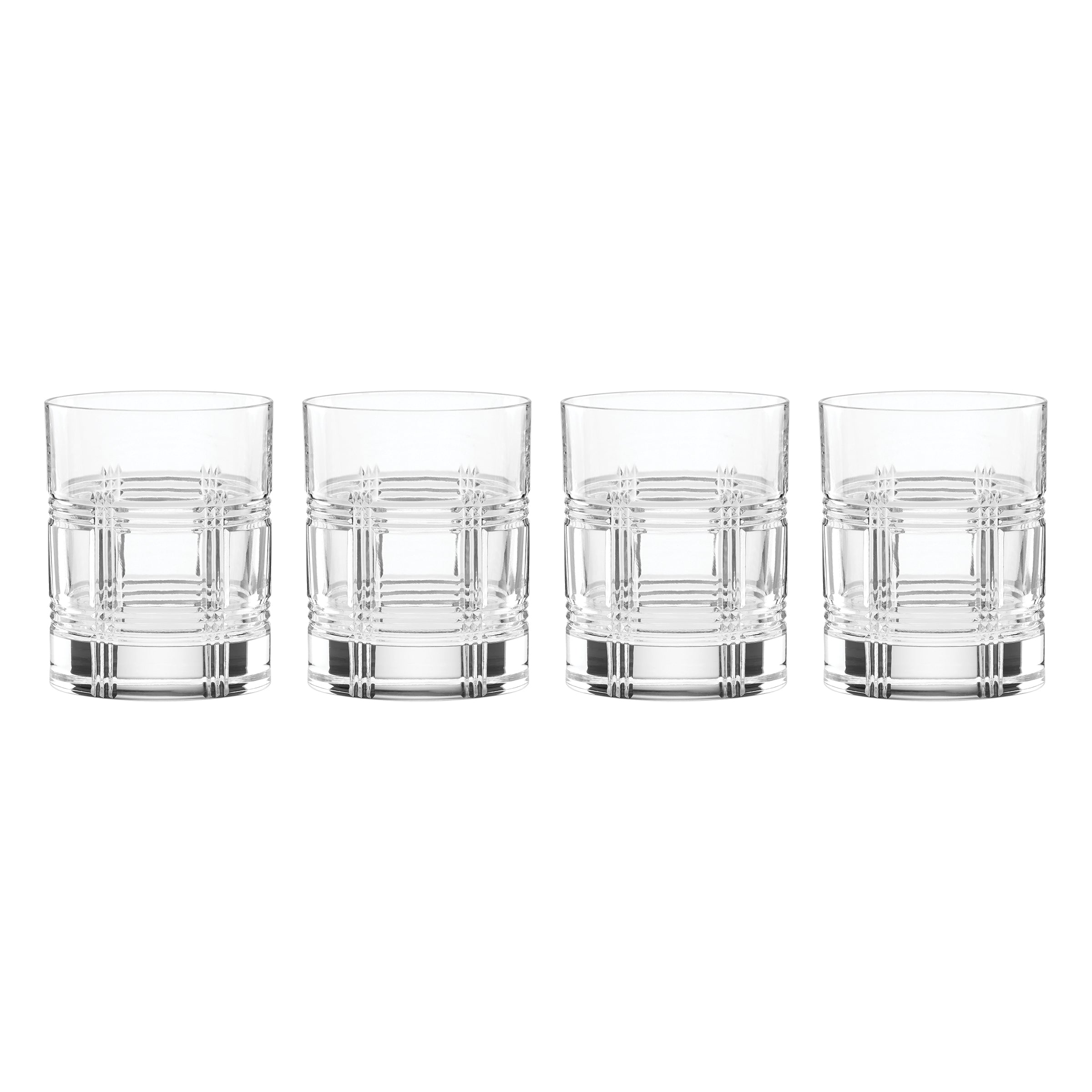 Hudson Crystal Double Old-Fashioned Glasses. Set of 4