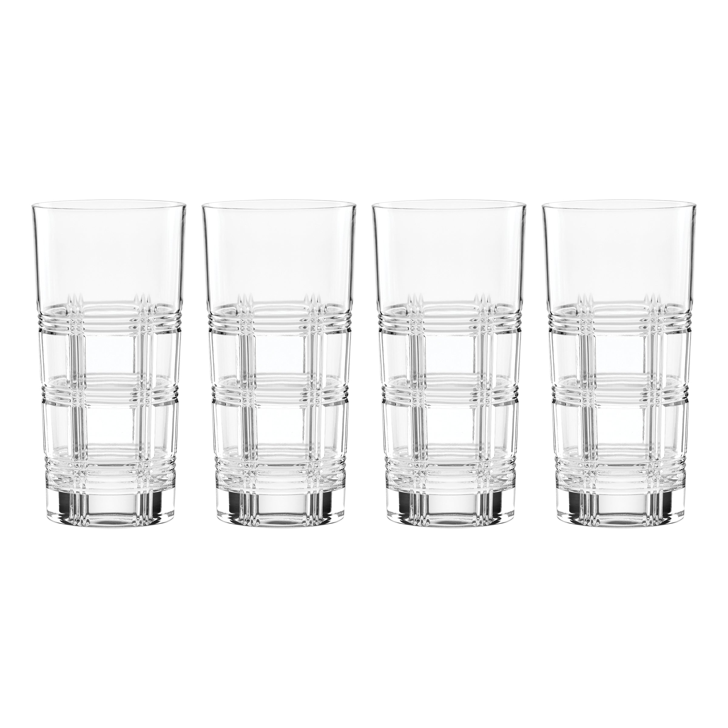 Hudson Crystal Highball Glasses. Set of 4