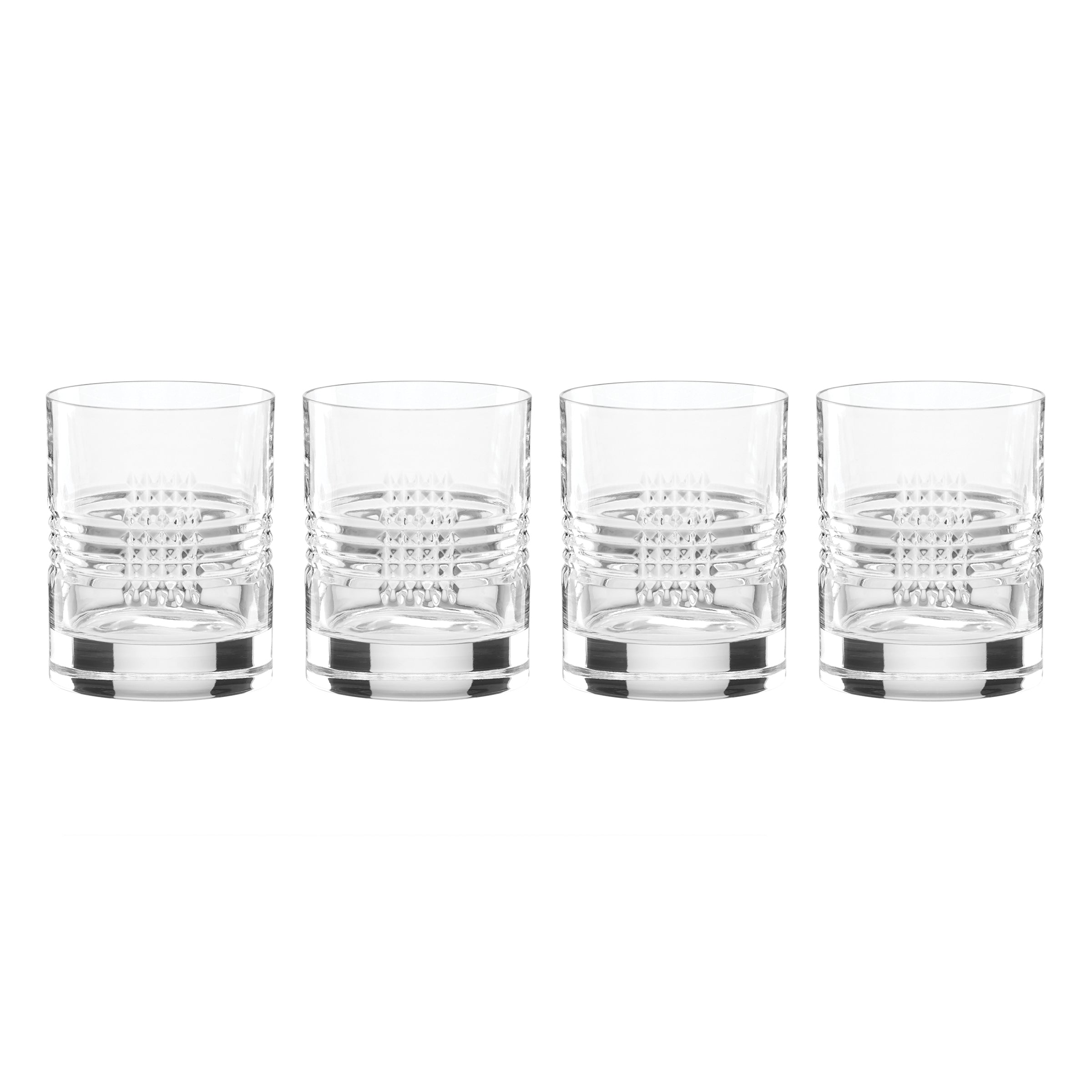 Sloane Crystal Double Old-Fashioned Glasses. Set of 4