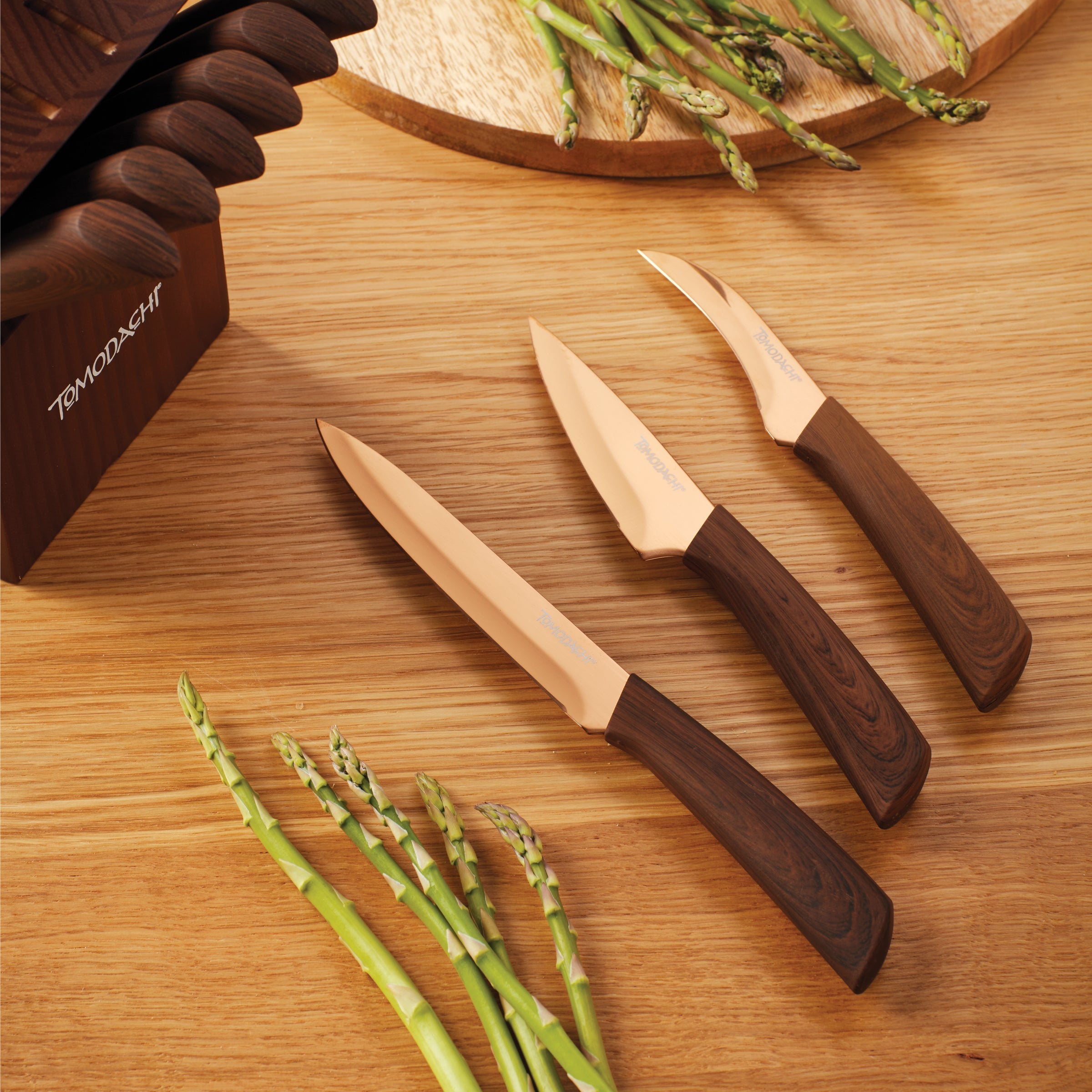 Raintree Copper 13-Piece Cutlery Block Set - Image 3