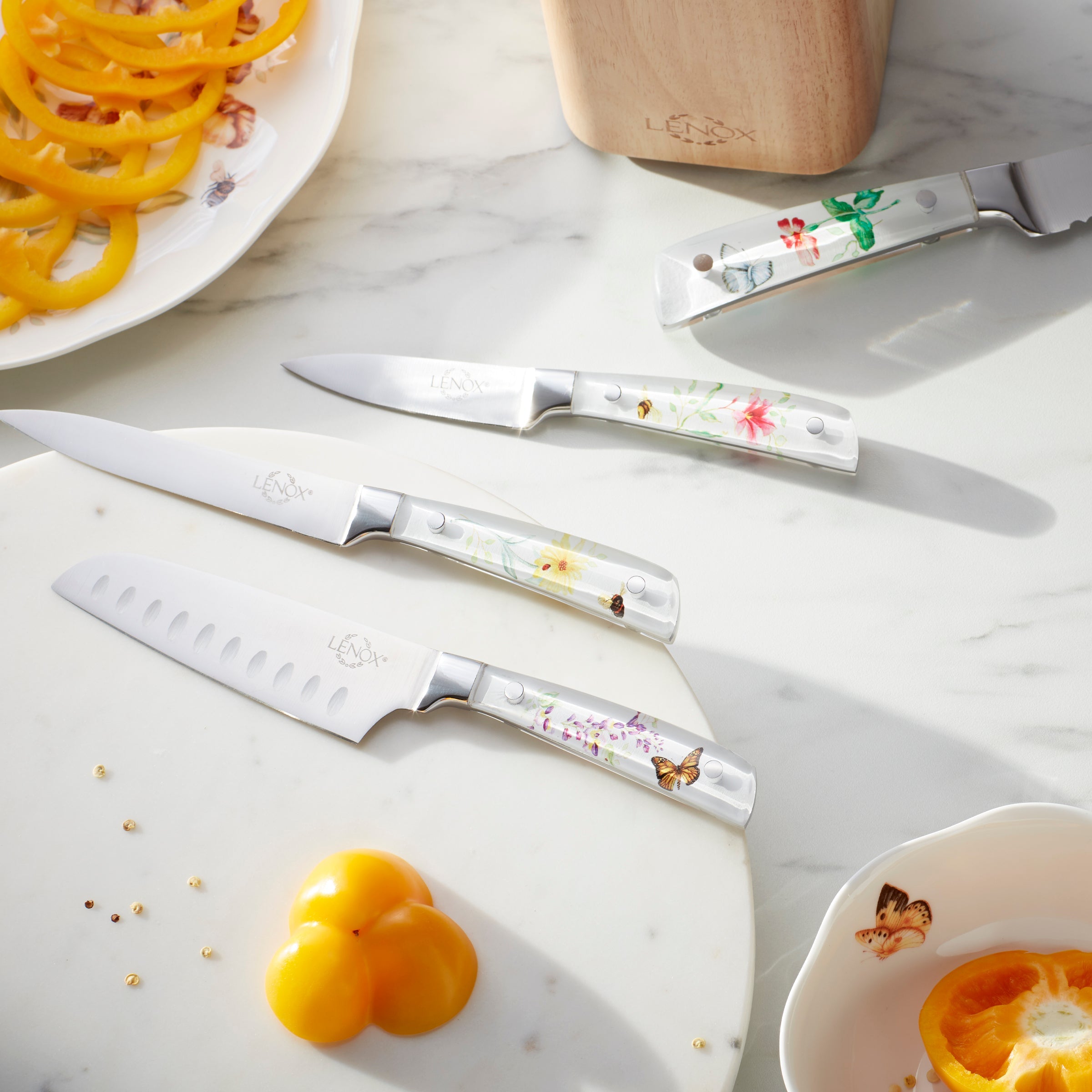 Butterfly Meadow 6-Piece Cutlery Block Set - Image 3