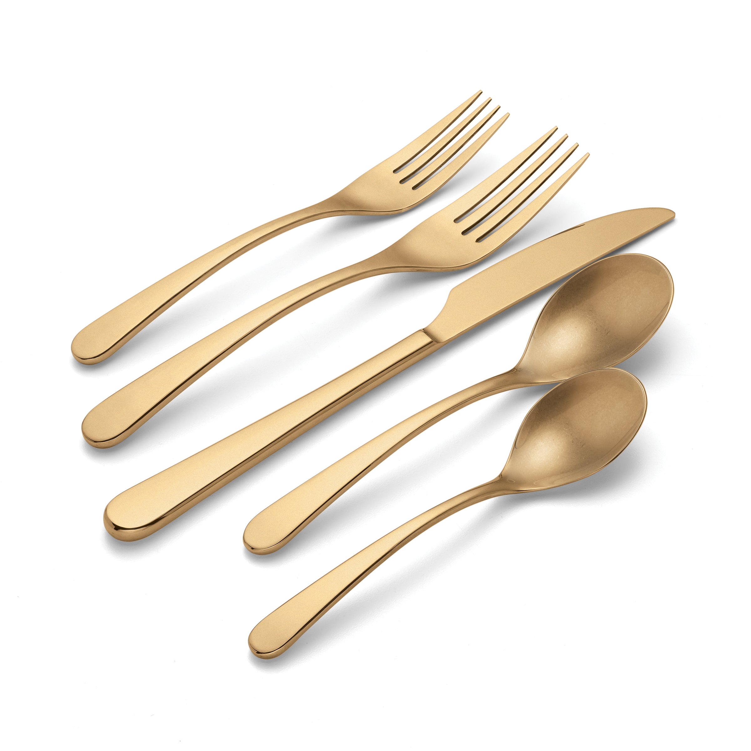 Kenbrook Champagne Vintage 20-Piece Flatware Set - Image 4