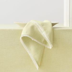 French Perle Pistachio Napkin. Set of 2