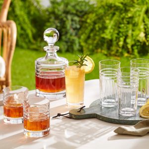 Alternative view of Tempo Crystal Highball Glasses. Set of 4