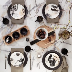 Alternative view of LX Collective Tray with 3 Dip Bowls