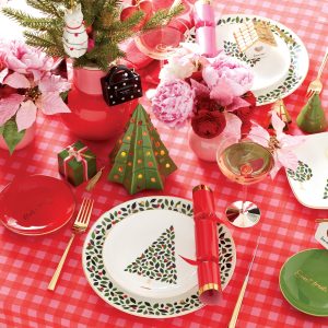 Alternative view of Be Jolly Color 4-Piece Tidbit Plates