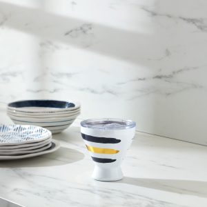 Alternative view of Blue Bay Stripe Stainless Steel Cocktail Tumbler