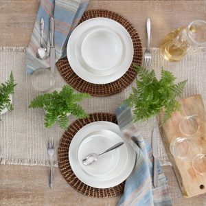 Alternative view of 24 Seven White 24-Piece Dinnerware Set