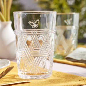 Alternative view of Butterfly Meadow Clear Tall Glasses. Set of 4