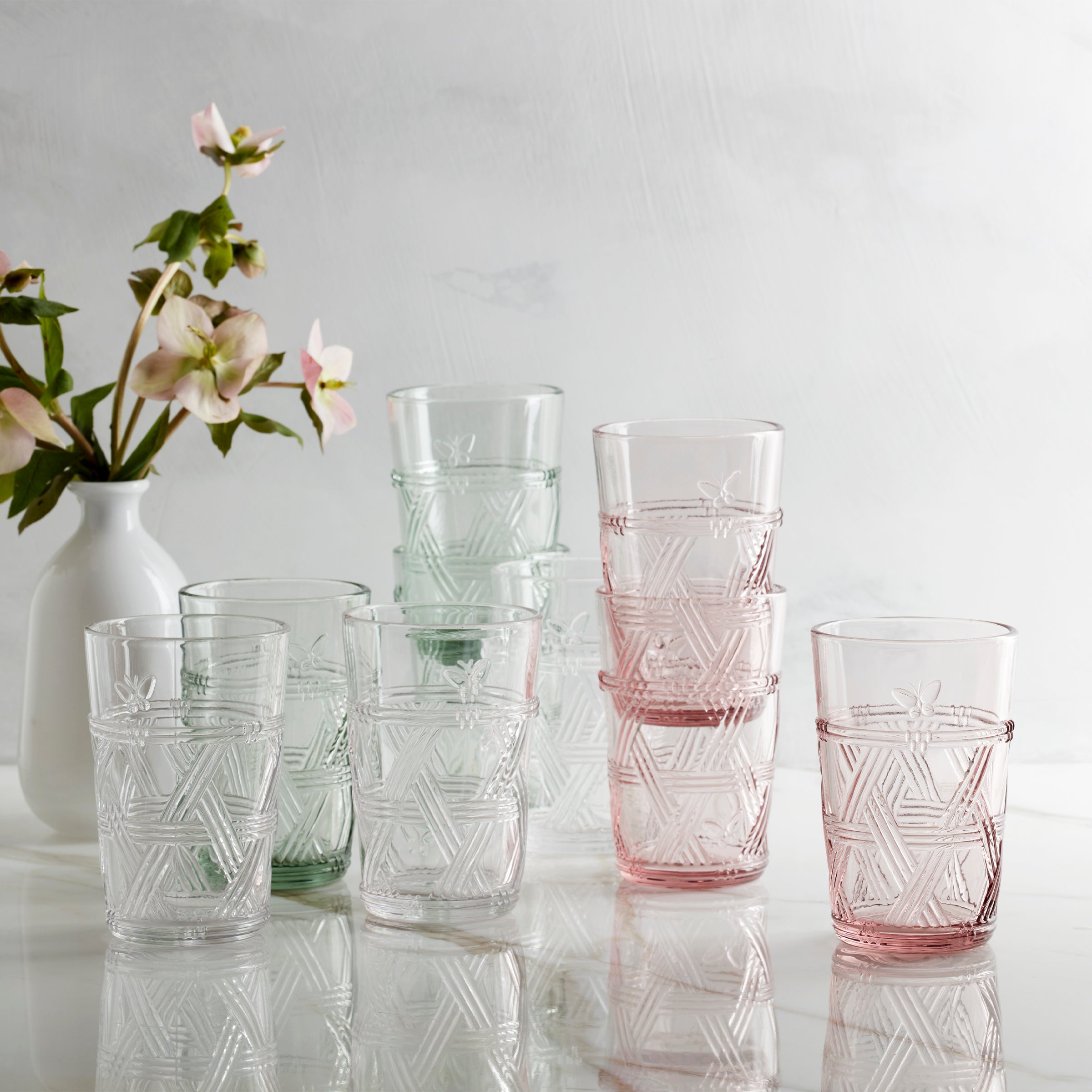 Butterfly Meadow Clear Tall Glasses. Set of 4 - Image 4