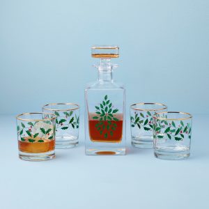 Alternative view of Holiday 5-Piece Decanter & Whiskey Glass Set