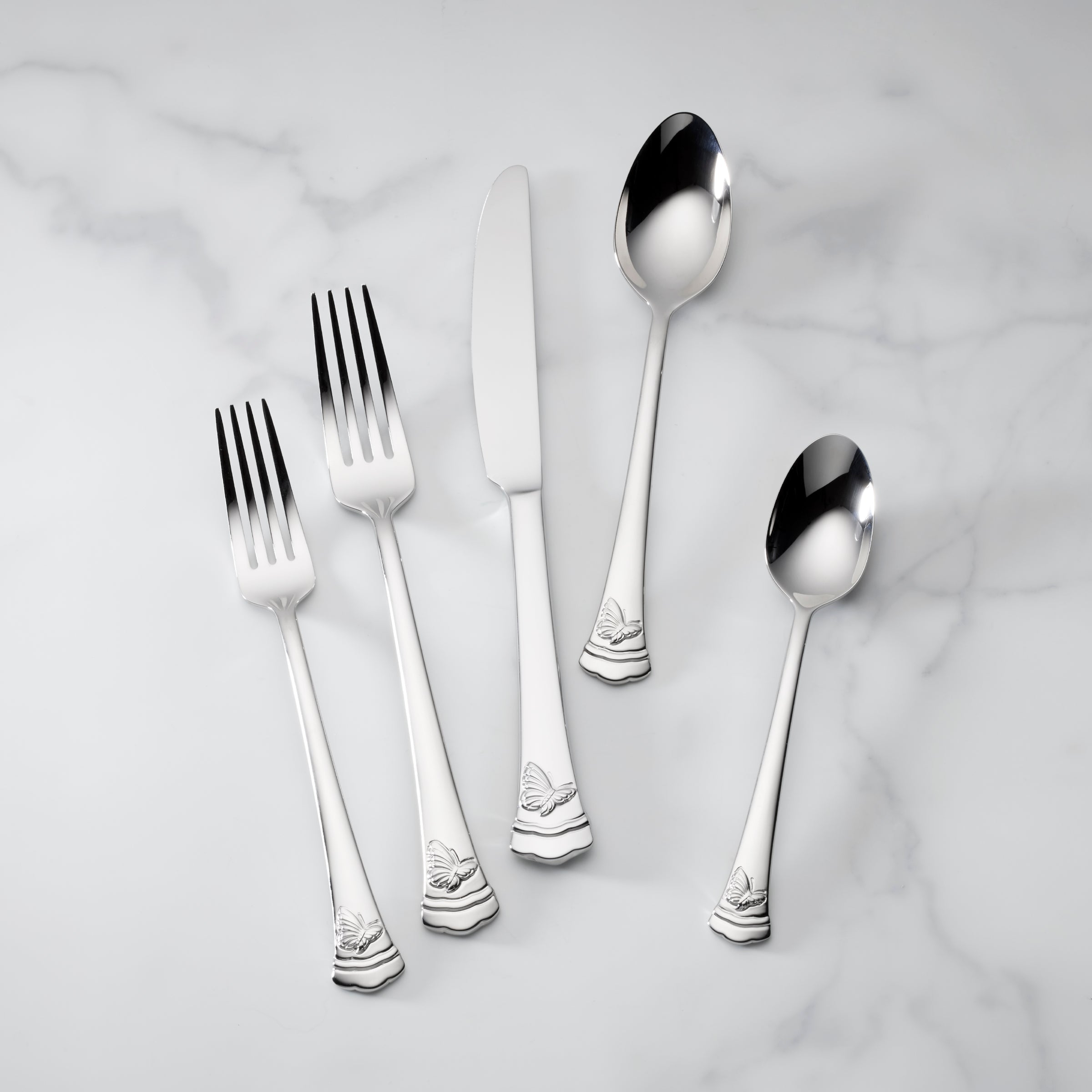 Butterfly Meadow II 65-Piece Flatware Set
