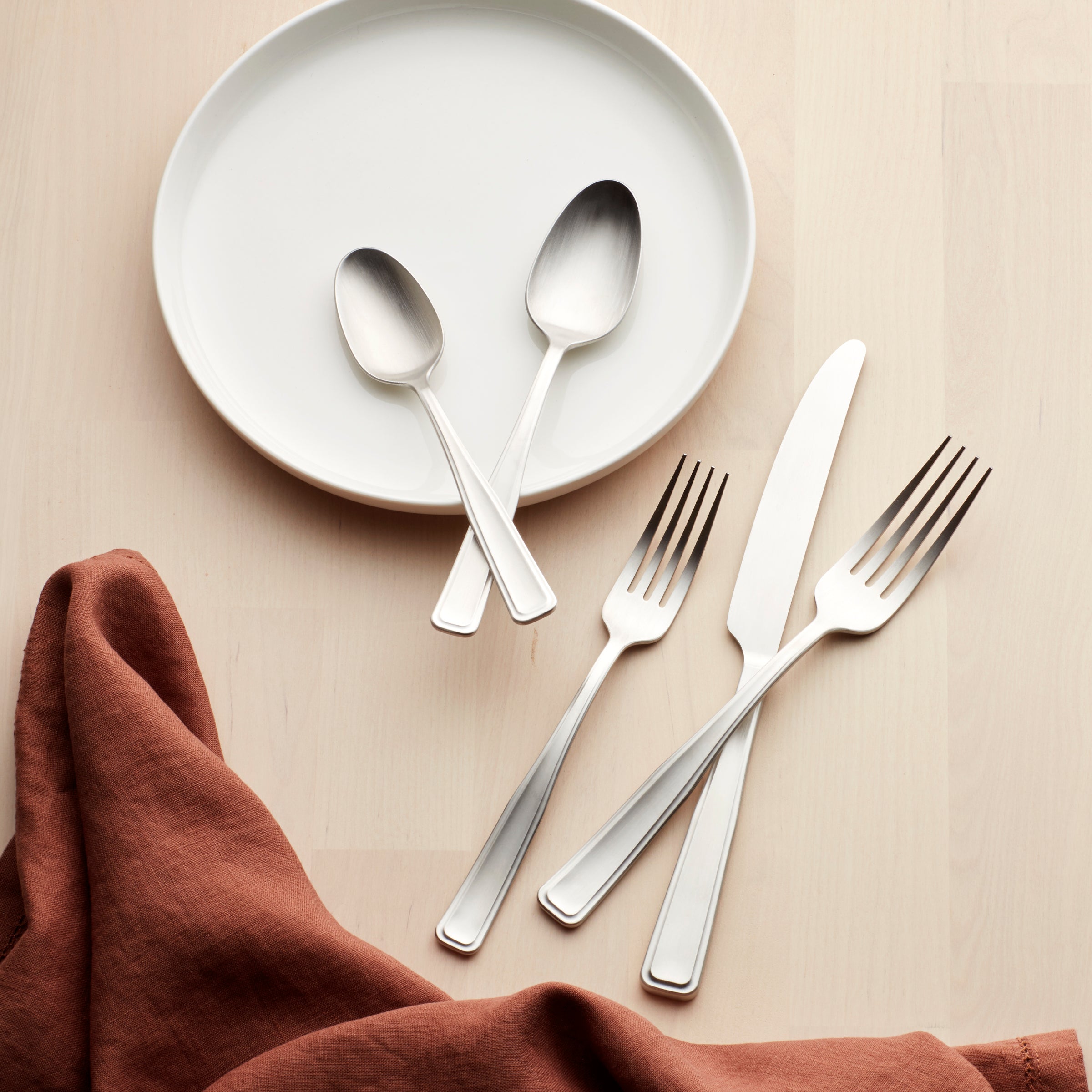 Reid Satin 20-Piece Flatware Set - Image 3