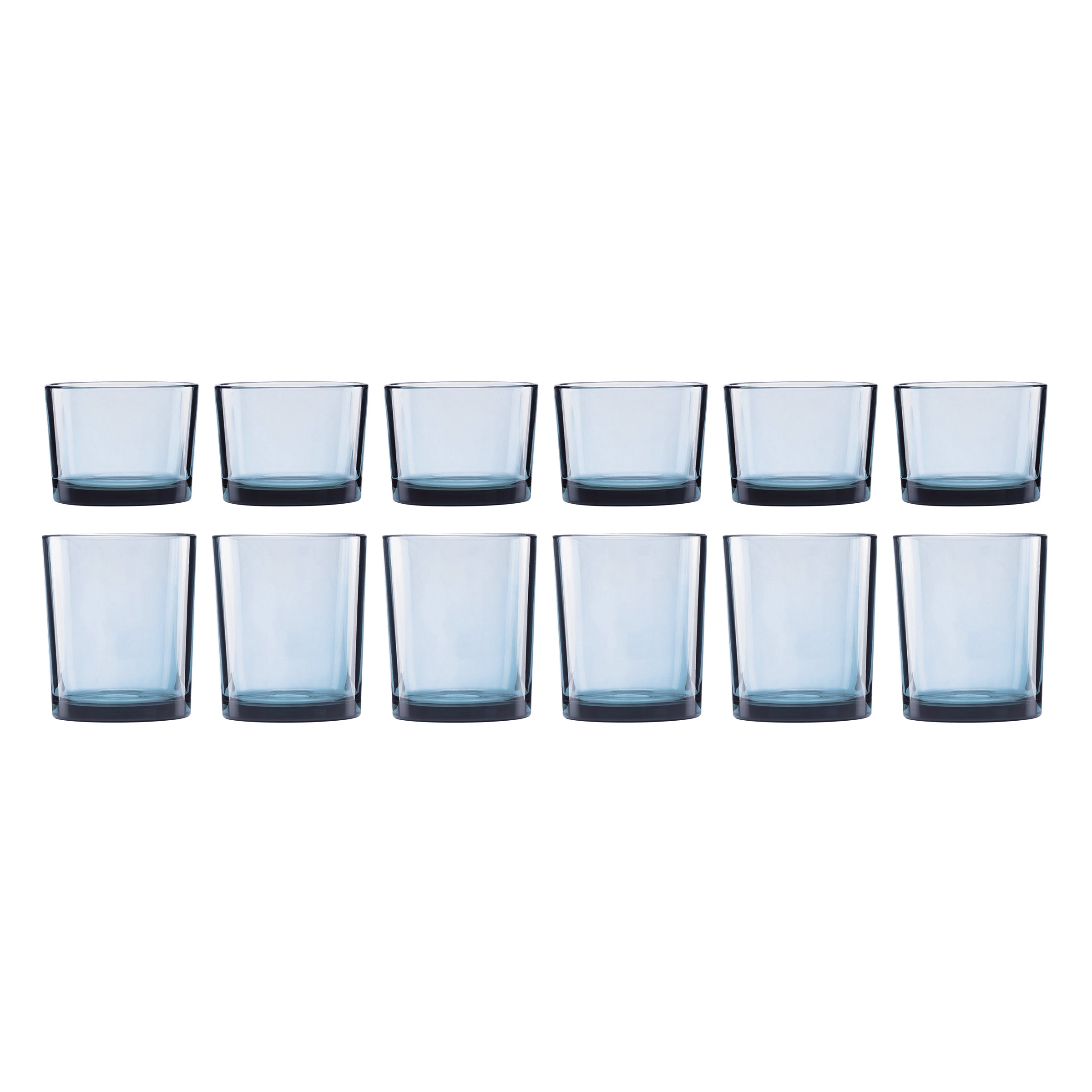 Stackables Blue Drinkware. Set Of 12