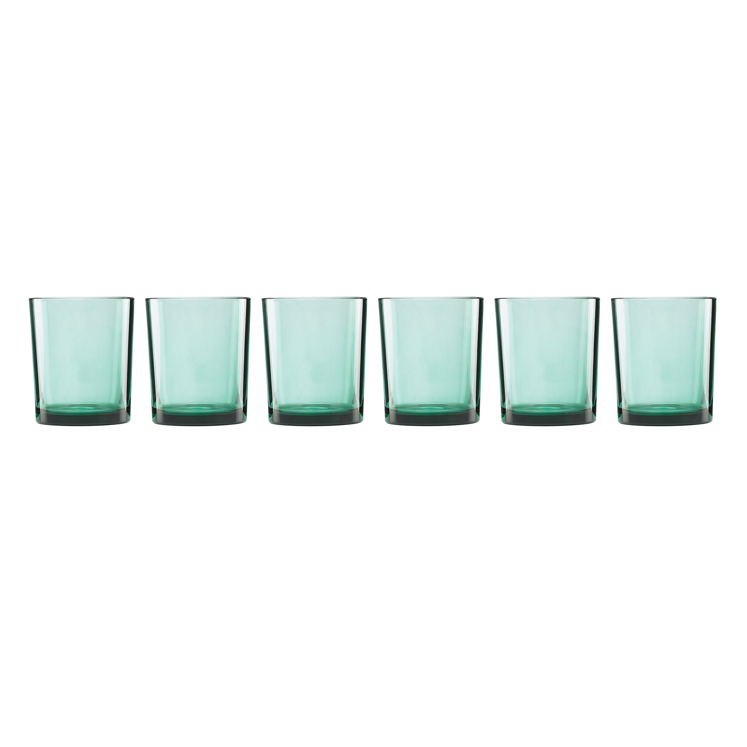 Merry & Bright Stackable Green Tall Glasses. Set Of 6 - Image 4