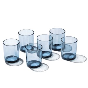 Alternative view of Stackables Blue Tall Drinkware. Set of 6