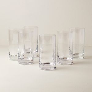 Tuscany Classics Cylinder Highball Glasses. Set of 6