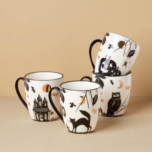 Alternative view of Haunted Halloween Mugs. Set of 4