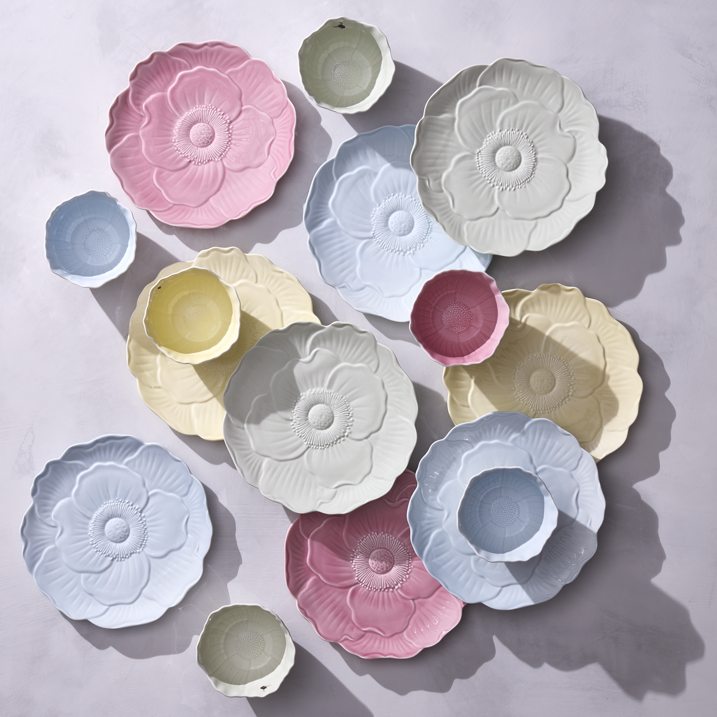 Butterfly Meadow Floral Blue Accent Plates. Set of 4 - Image 9