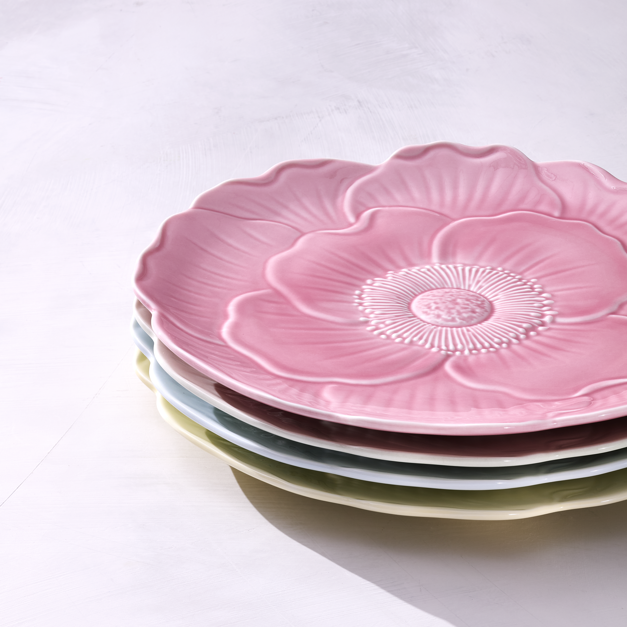 Butterfly Meadow Floral Pink Accent Plates. Set of 4 - Image 5