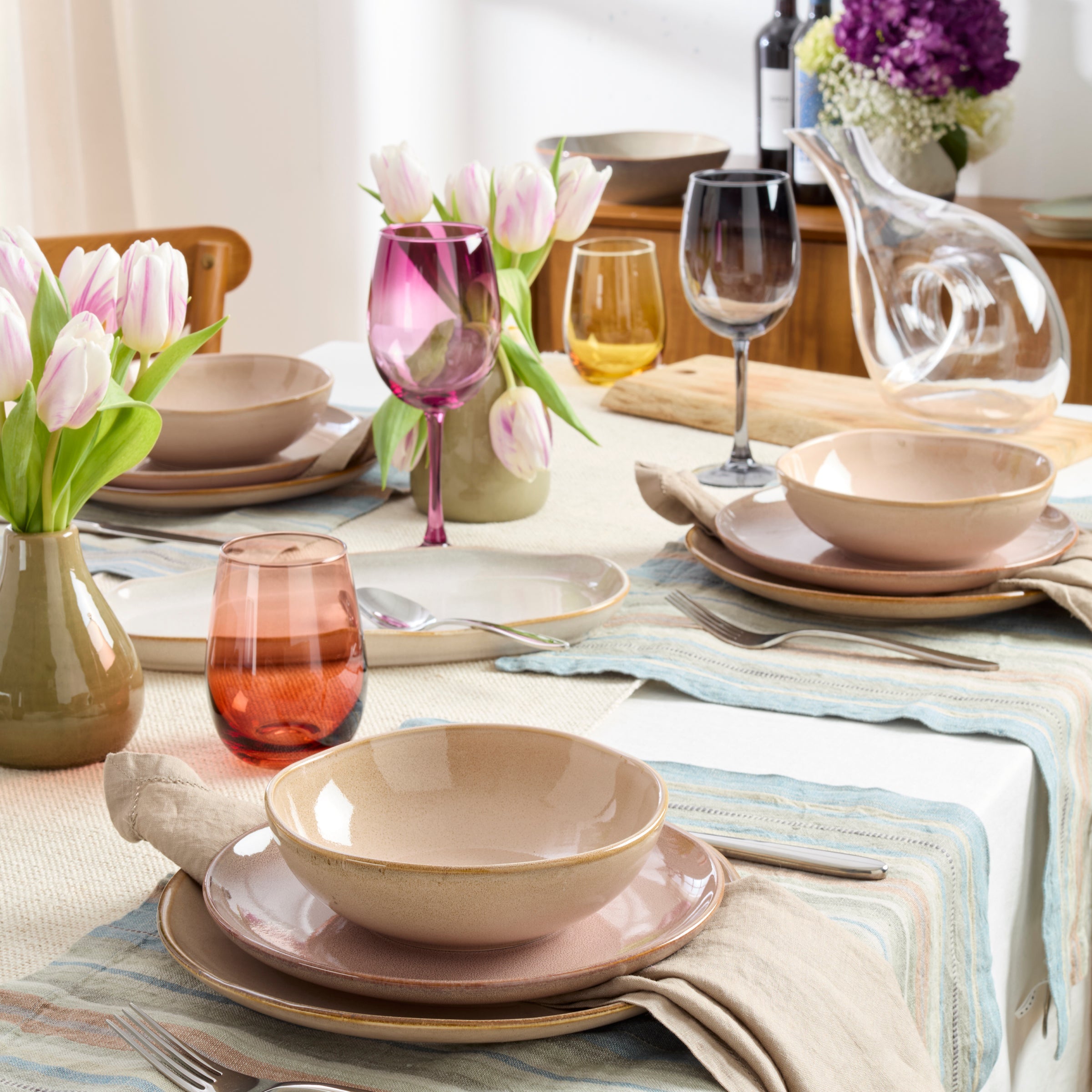 Organic Shades Clay 12-Piece Dinnerware Set - Image 9