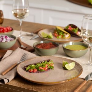 Alternative view of Organic Shades Clay 12-Piece Dinnerware Set