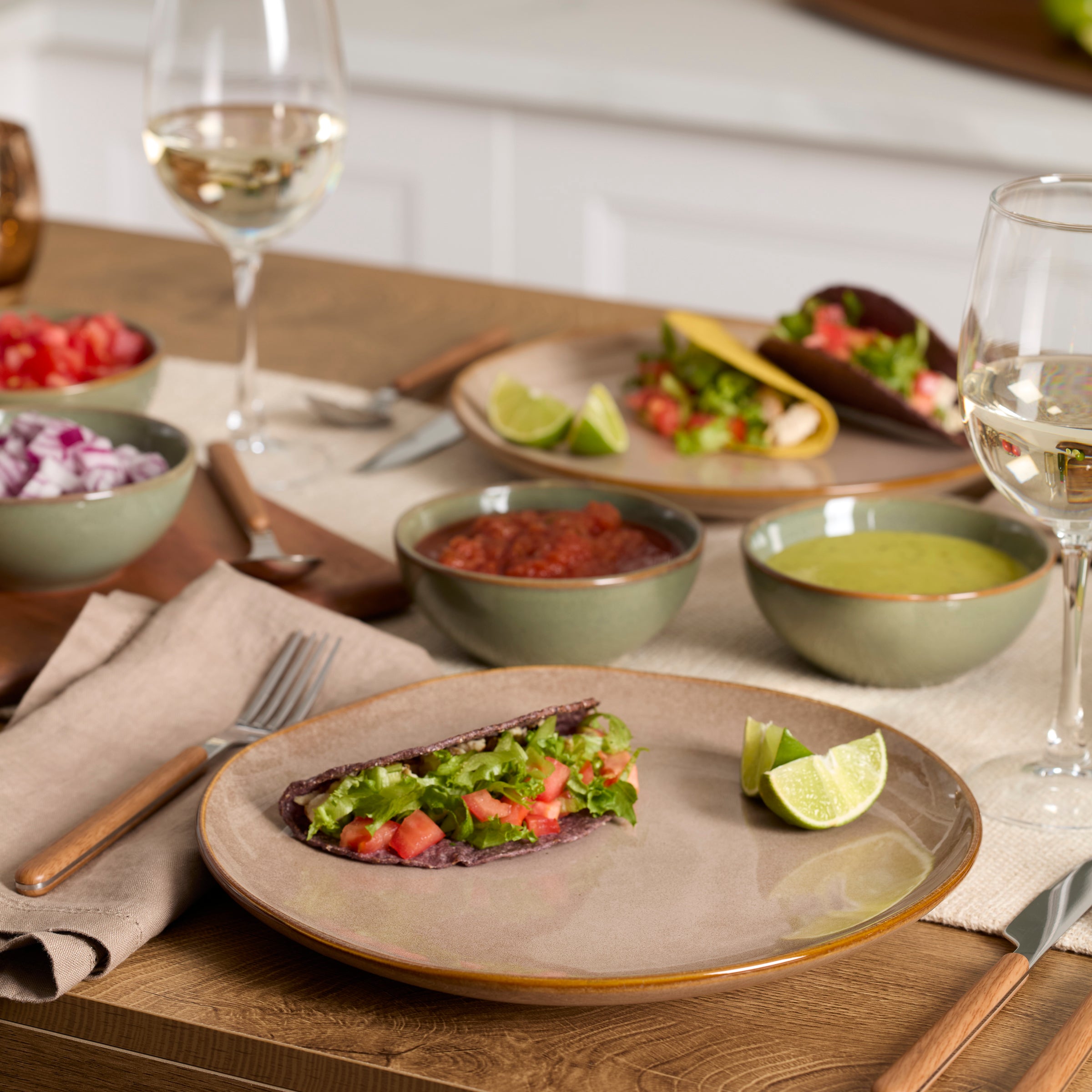 Organic Shades Clay 12-Piece Dinnerware Set - Image 2