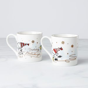 Alternative view of Snoopy Skating Mugs. Set Of 2