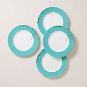 Chirp Dinner Plates. Set of 4
