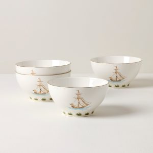 British Colonial Tradewind Rice Bowls. Set of 4