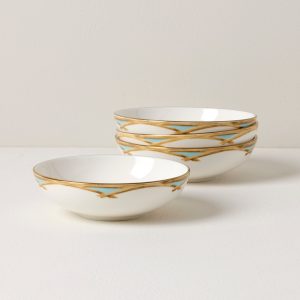 British Colonial Bamboo Fruit Bowls. Set of 4