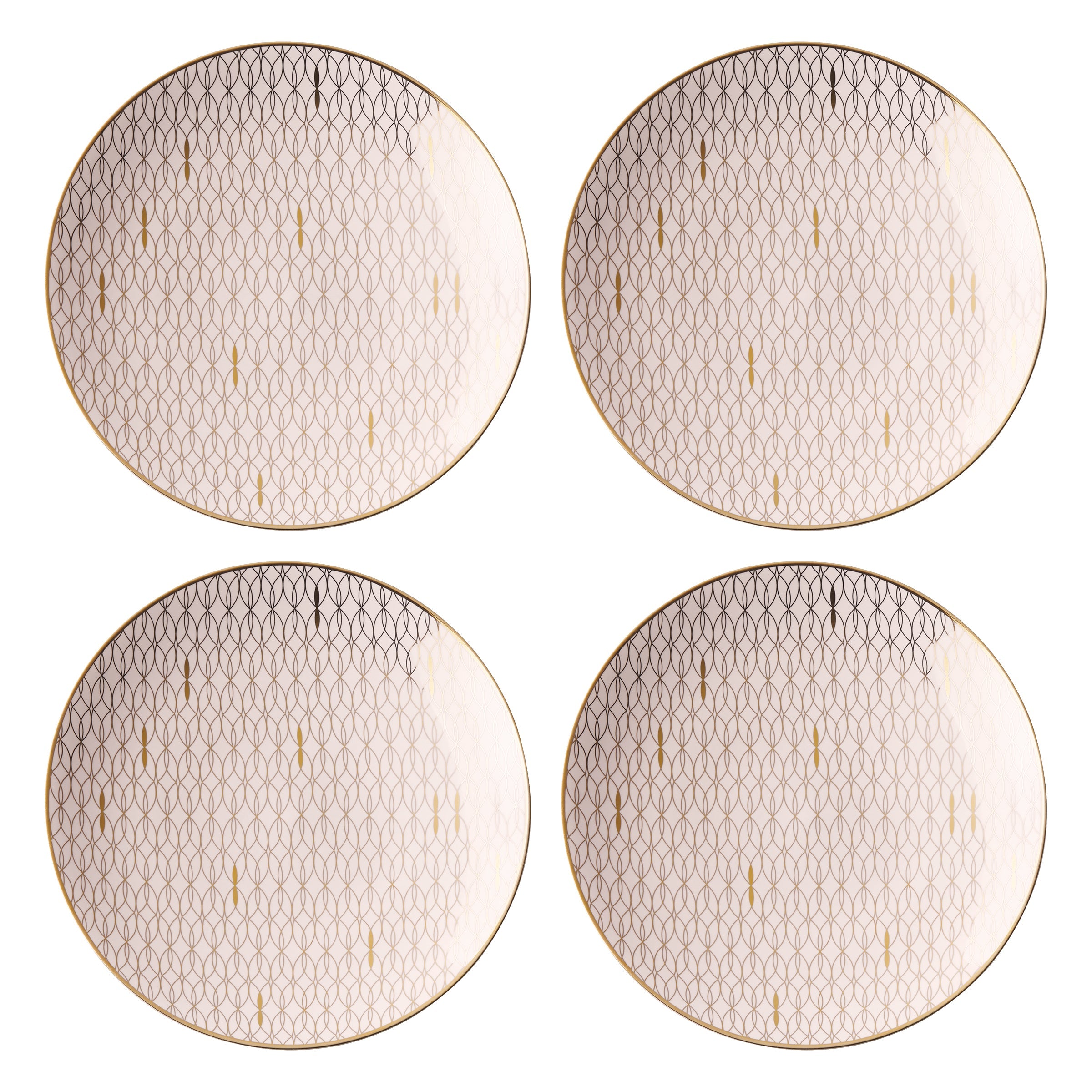 Trianna Blush Salad Plates. Set of 4