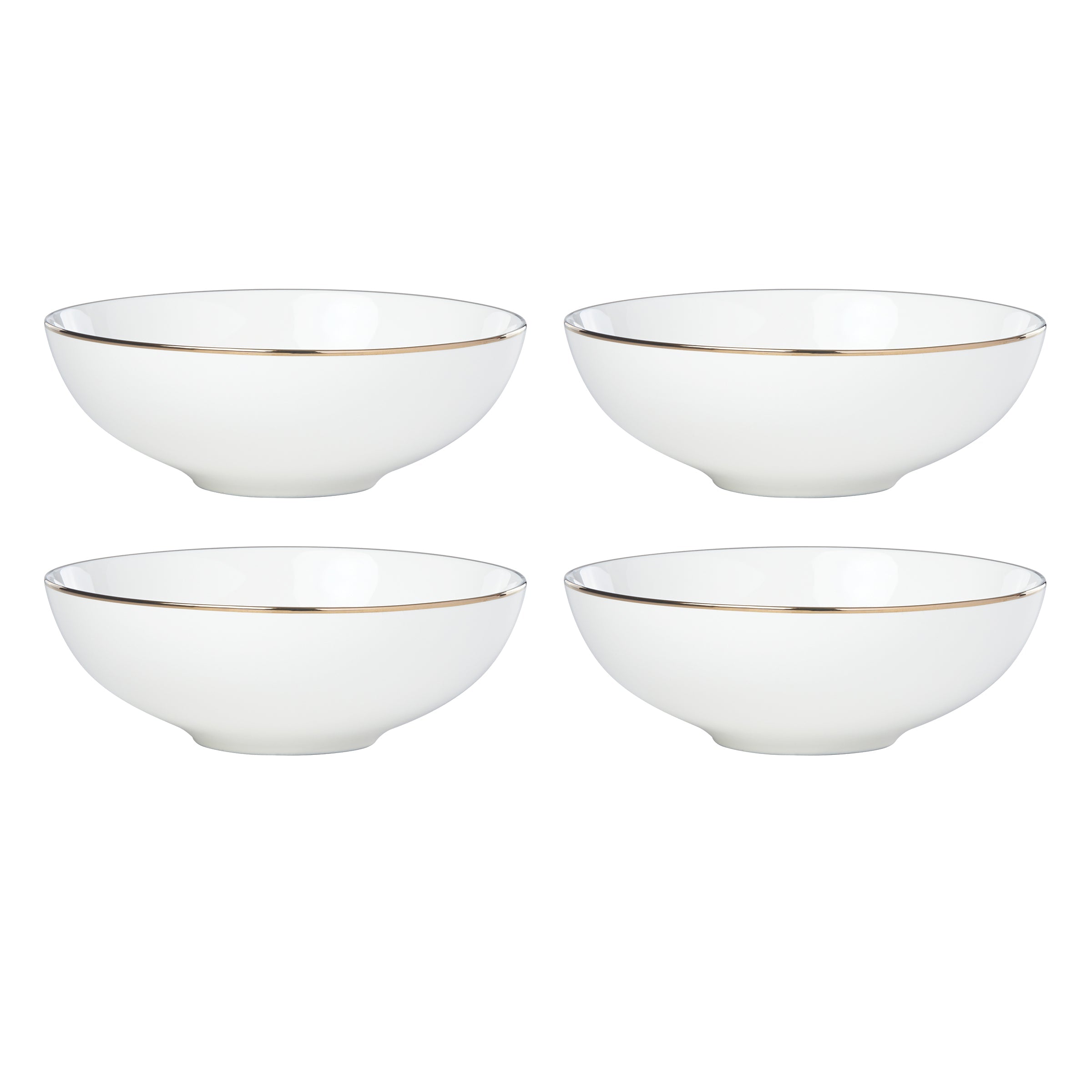 Trianna White All-Purpose Bowls. Set of 4