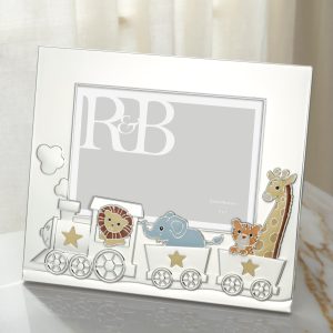 Alternative view of Animal Train Silverplate 5x7 Photo Frame