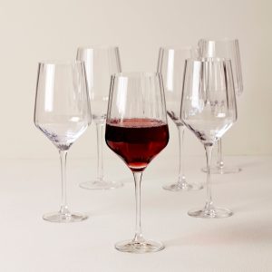 Alternative view of Tuscany Classics Angled Optic Wine Glasses. Set of 6